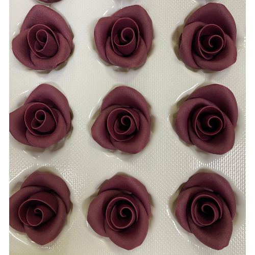 Obrázek k výrobku 26983 - Cukrová ruža stredná bordová (25 ks)