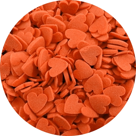 Obrázek k výrobku Cukrová srdíčka červená (50 g)