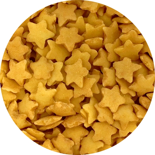 Obrázek k výrobku Cukrové hvězdičky zlaté (50 g)