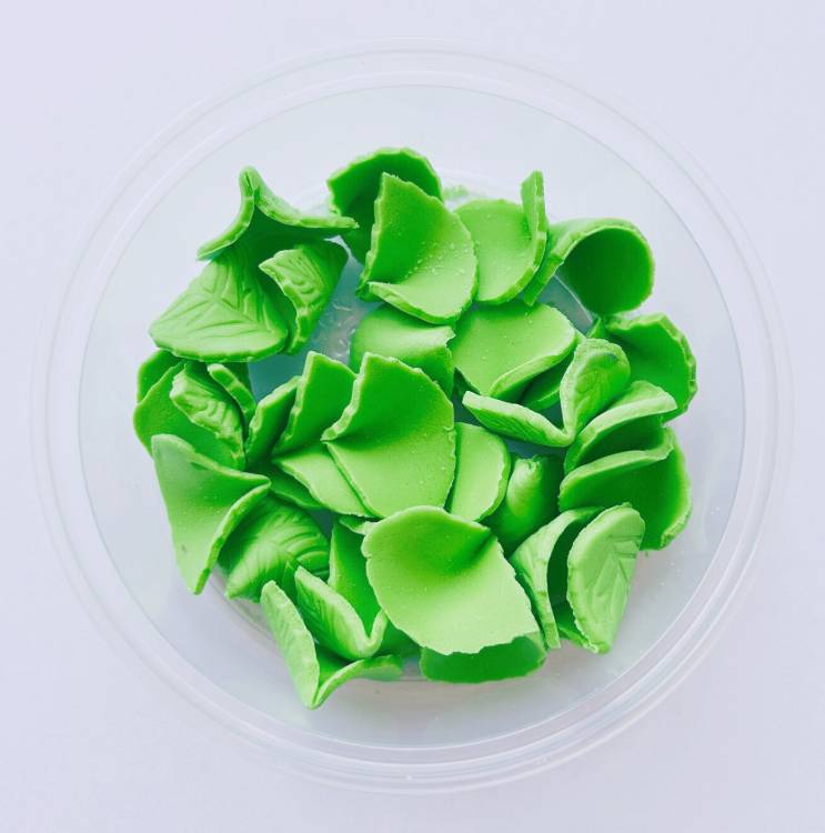 Obrázek k výrobku 26977 - Cukrové lístky zelené (30 ks)