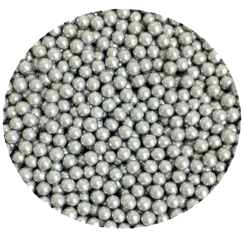 Obrázek k výrobku 19293 - Cukrové perly strieborné lesklé (50 g)