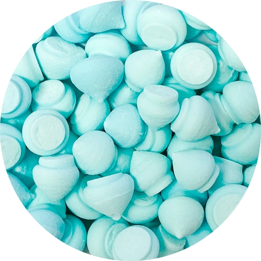 Obrázek k výrobku 22408 - Cukrové pusinky modré  (50 g)
