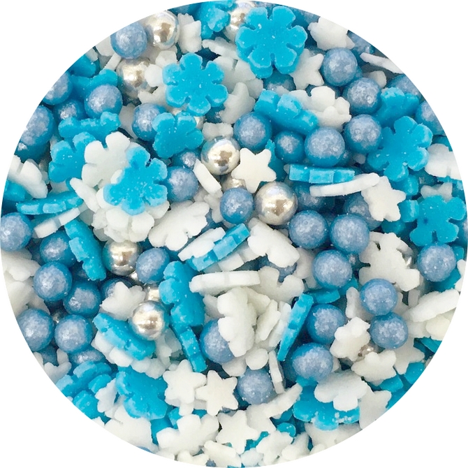 Obrázek k výrobku 15910 - Cukrový mix modro-bílý (50 g)