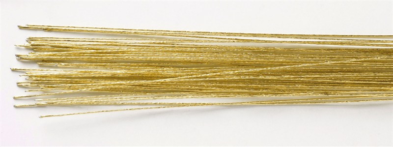 Obrázek k výrobku 17051 - Culpitt Aranžovací drôt č. 24 zlatý (50 ks)