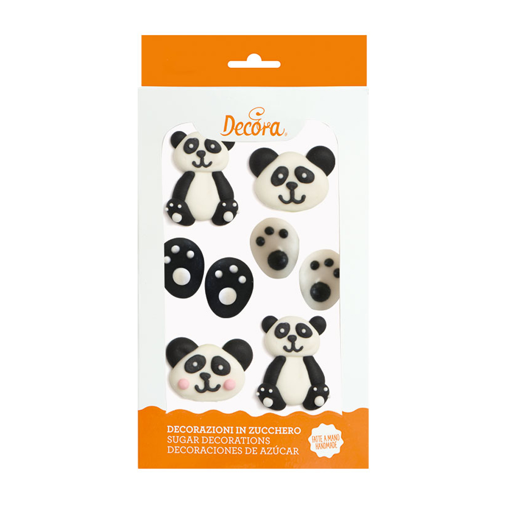 Obrázek k výrobku 21070 - Decora Cukrová dekorácia Panda (8 ks)