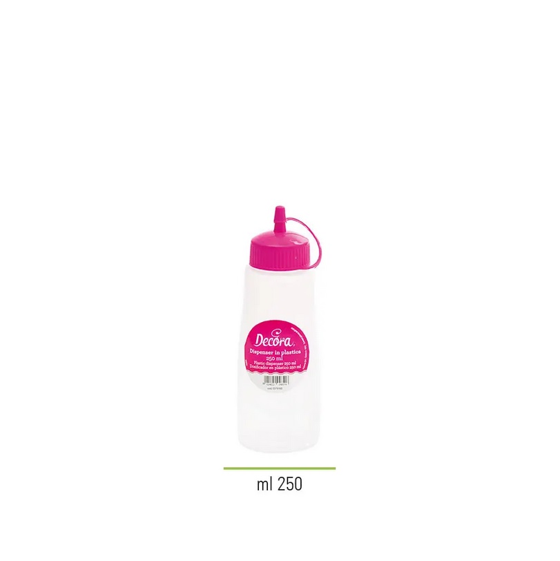 Obrázek k výrobku 19791 - Decora Dávkovacia fľaša s ružovým poklopom (250 ml
