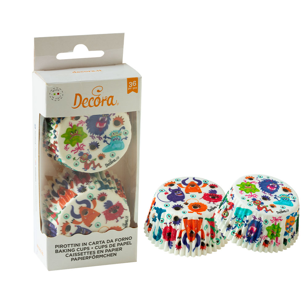 Obrázek k výrobku 26612 - Decora košíky na muffiny Monsters (1)