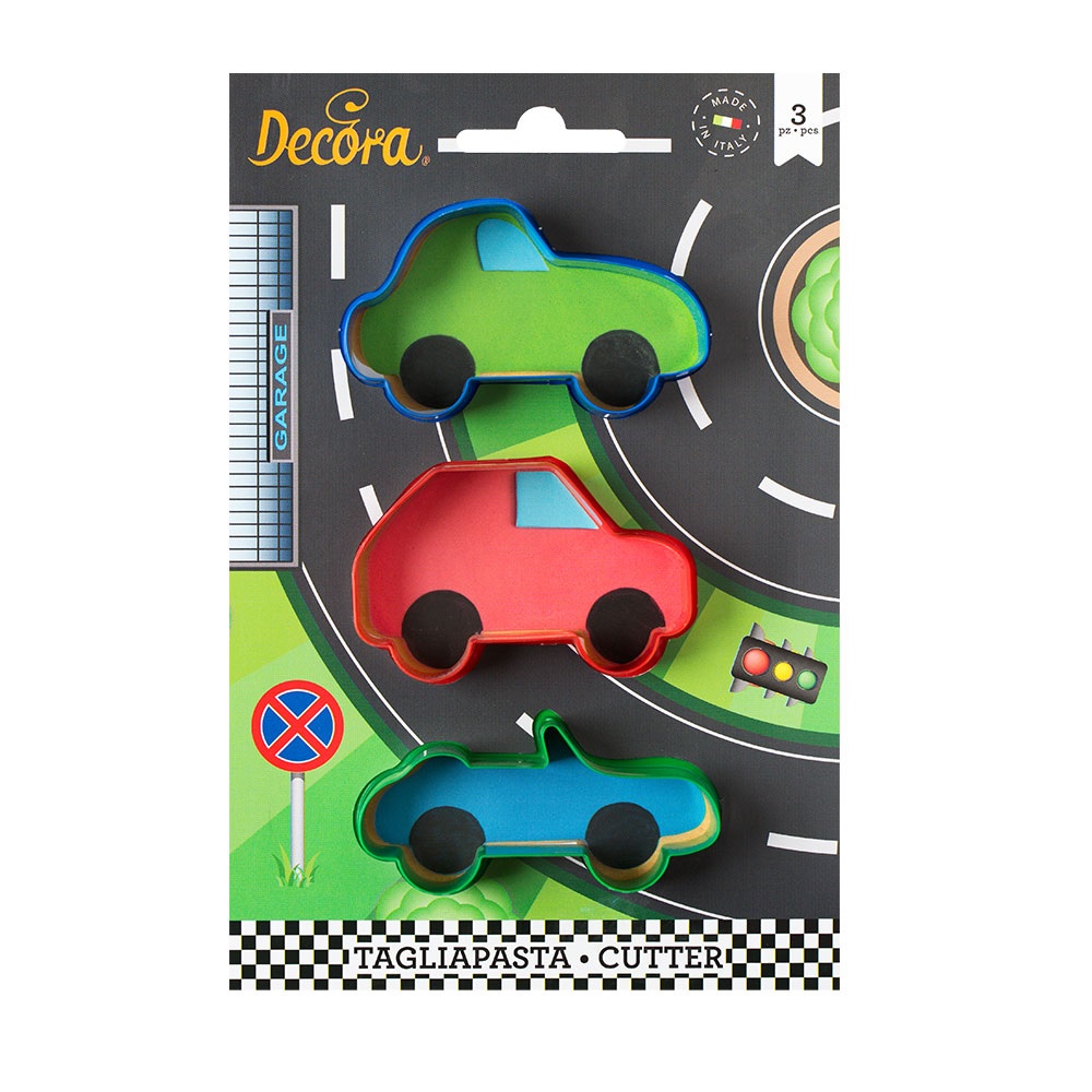 Obrázek k výrobku 23844 - Decora Plastové vykrajovátko Autá  (3ks)