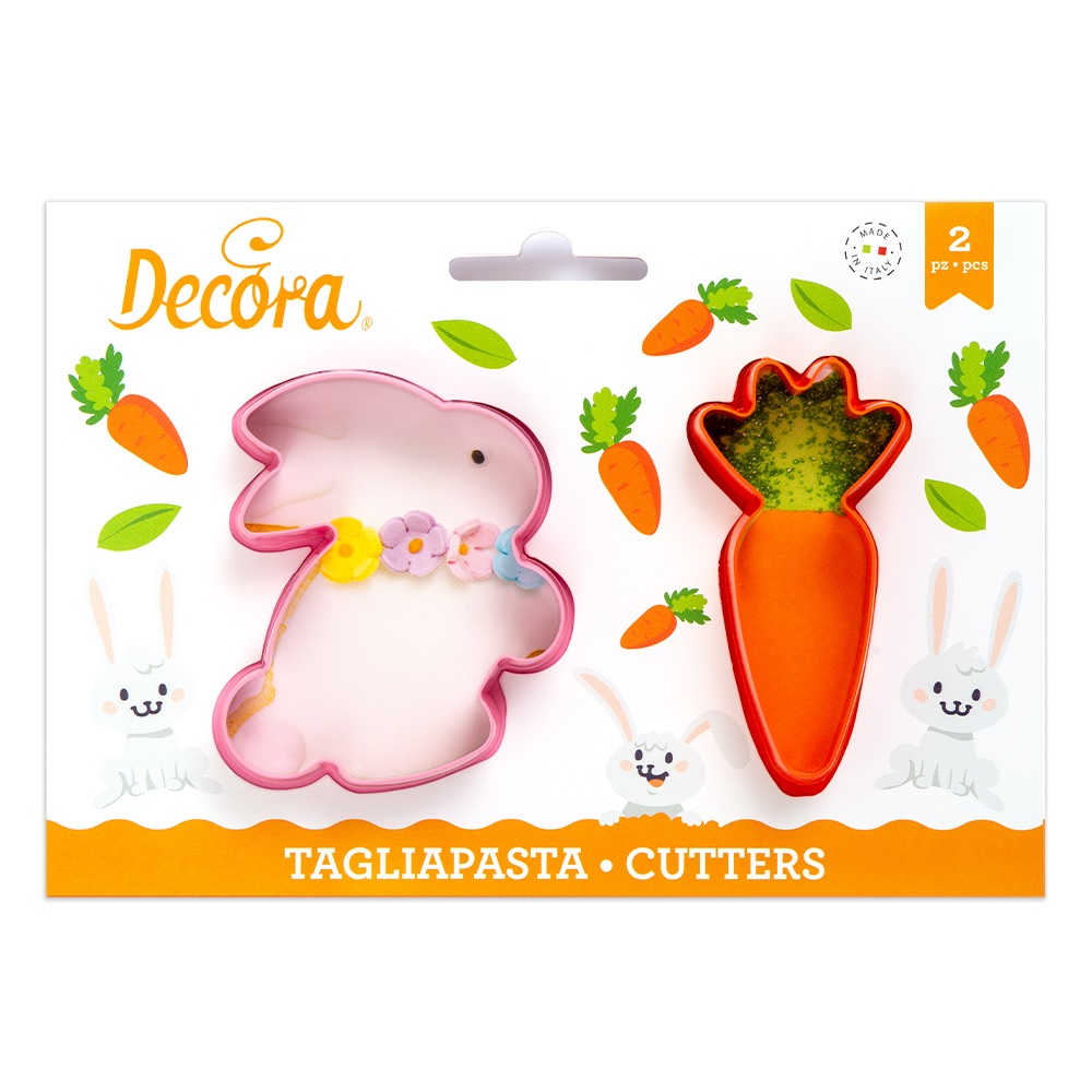 Obrázek k výrobku 23185 - Decora Plastové vykrajovátko zajac a mrkva