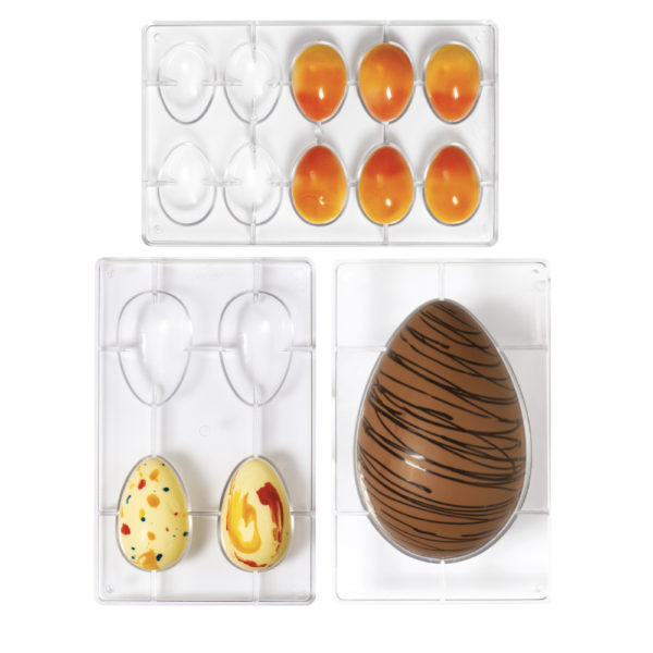 Obrázek k výrobku 21738 - Decora Polykarbonátová forma na čokoládové Vajíčka (4 ks)