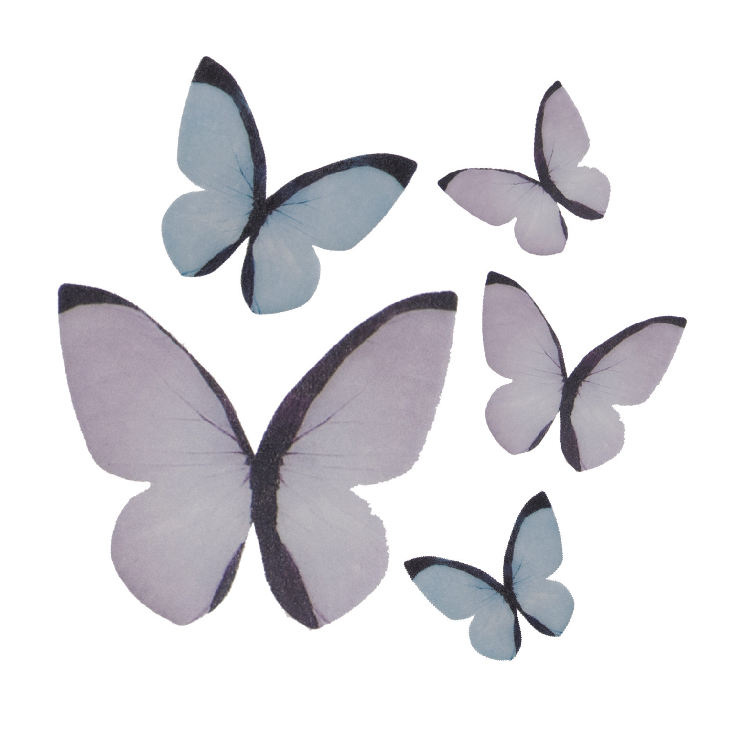 Obrázek k výrobku 24723 - Dekorácia papierový motýľ pastelový (3ks)