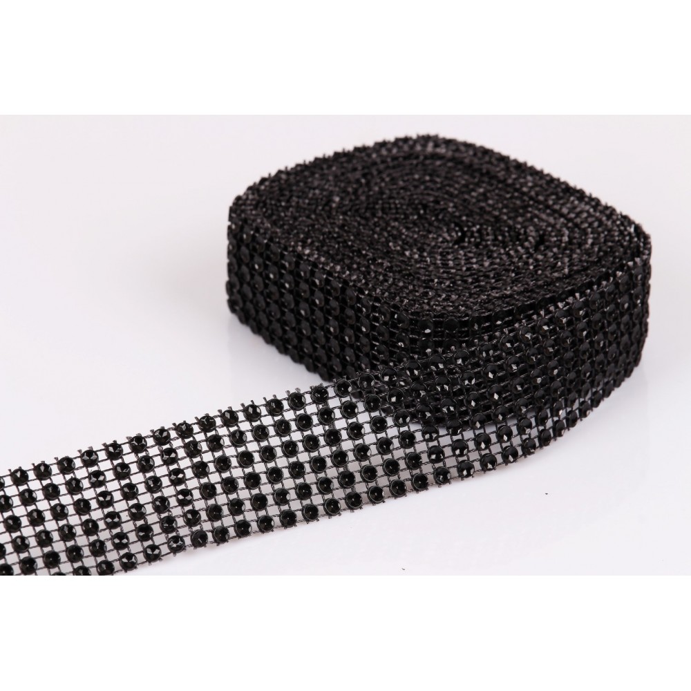 Obrázek k výrobku 16293 - Diamantový pás plastový čierny  (3 cm x 4,57 m)