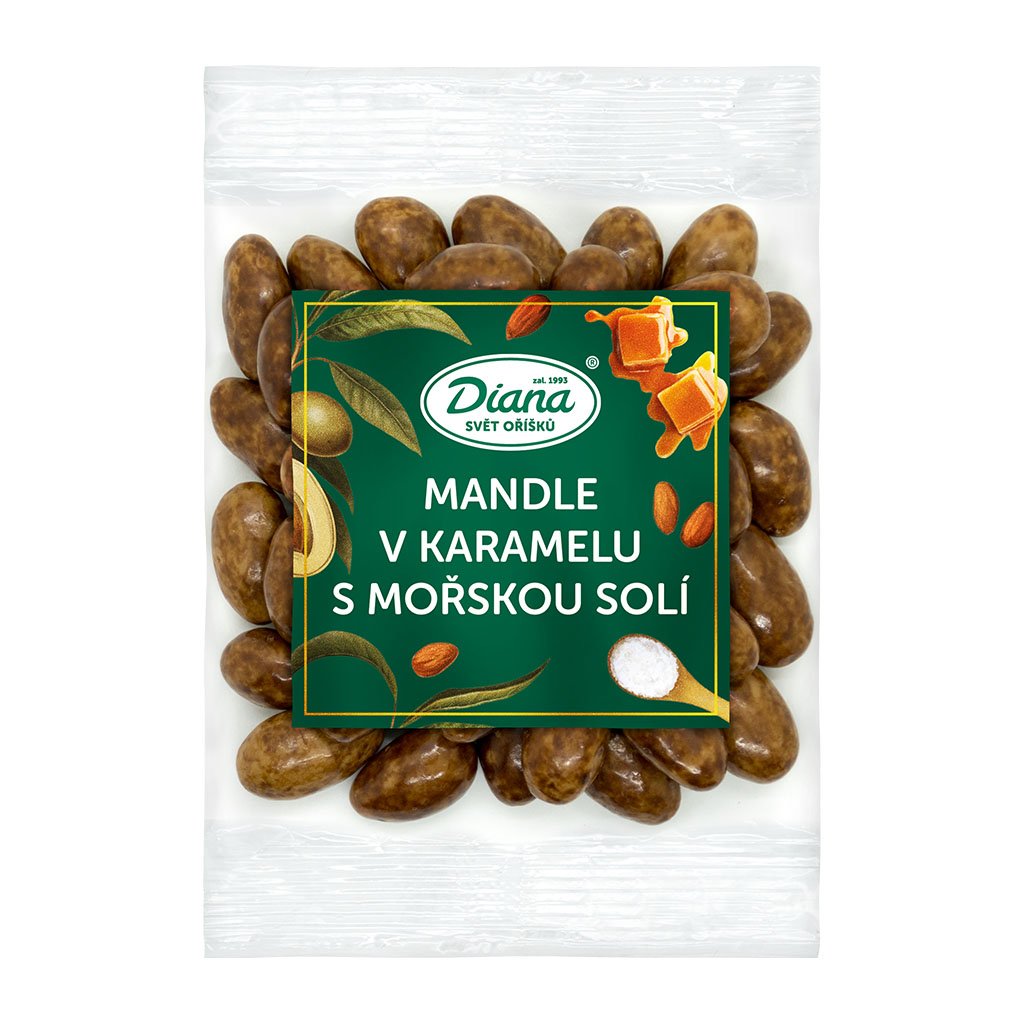 Obrázek k výrobku 20110 - Diana Mandle v karameli s morskou soľou (100 g)