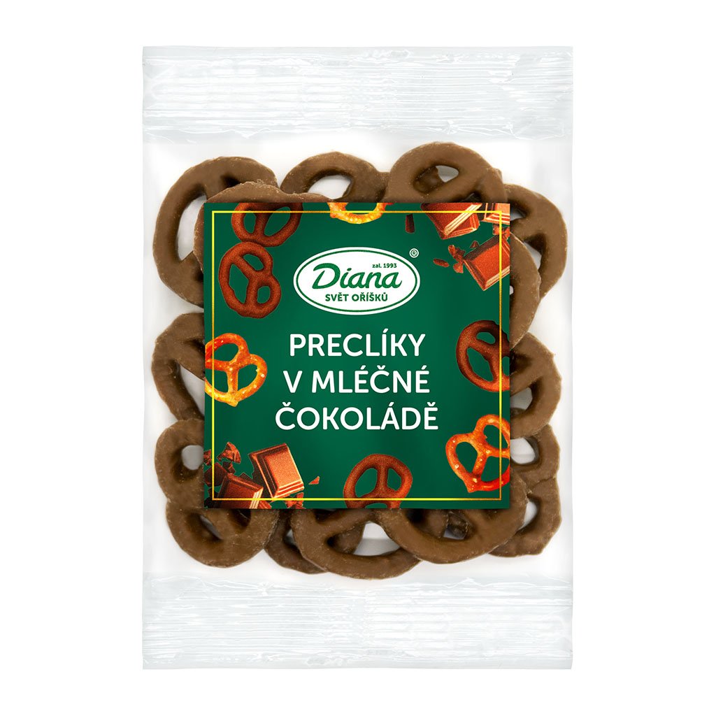 Obrázek k výrobku 20115 - Diana Praclíky v mliečnej čokoláde  (100 g)