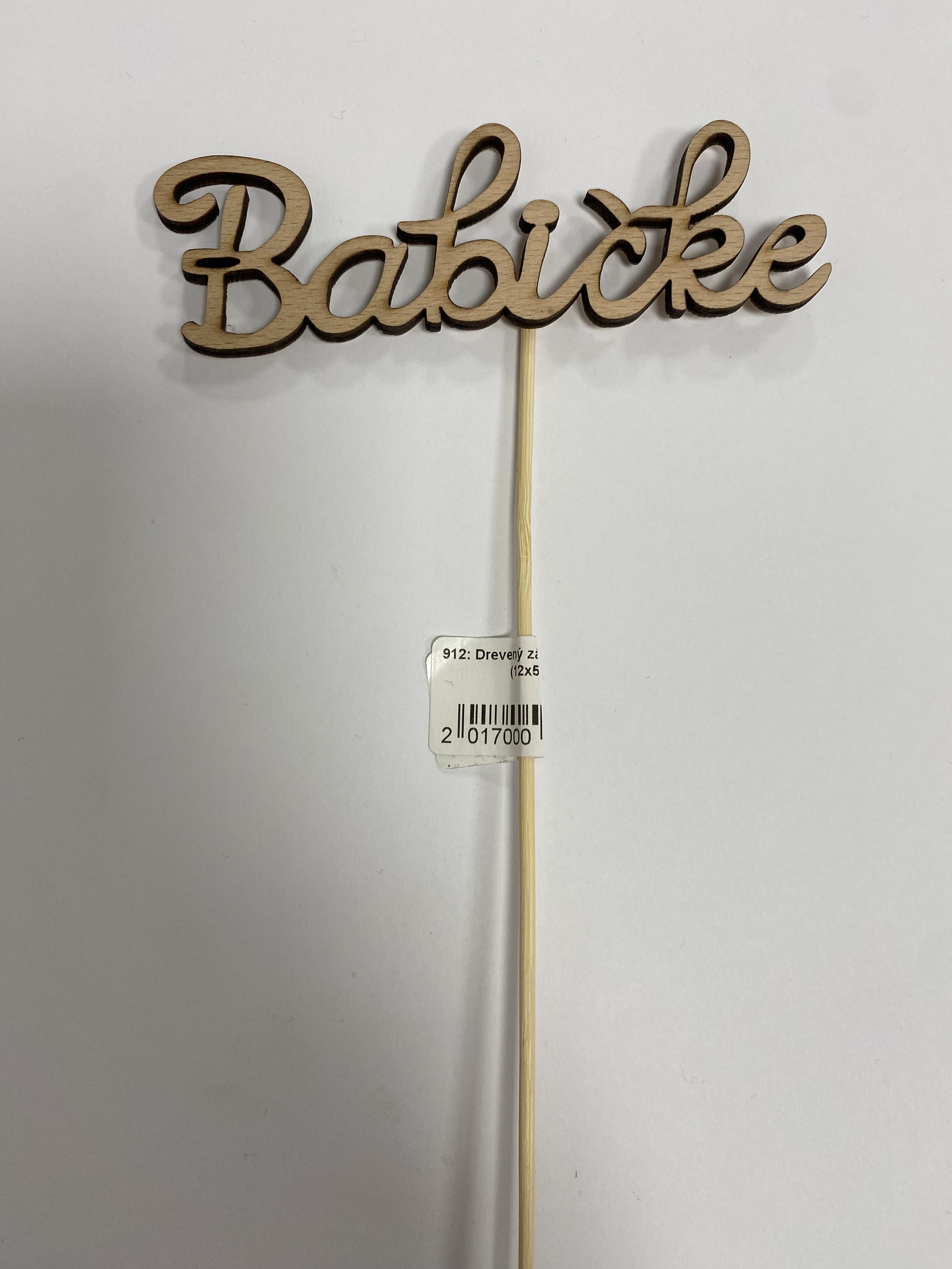 Obrázek k výrobku 22732 - Drevený zápich -Babičke  (12x5cm)