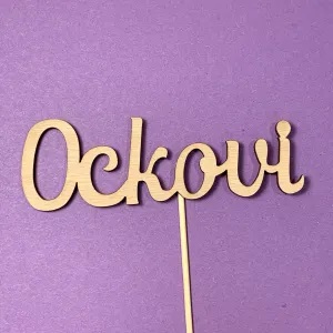 Obrázek k výrobku 22110 - Drevený zápich do torty "Ockovi"