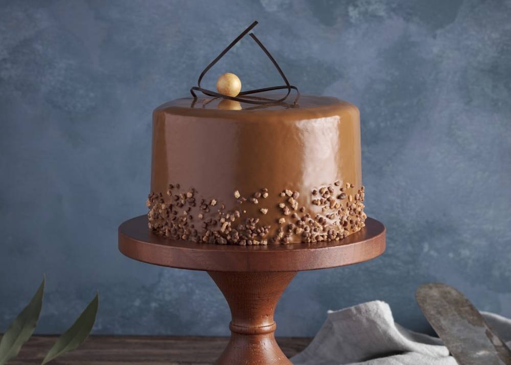 Obrázek k výrobku 25676 - Eurocao Poleva lesklá Sacher s karamelovou príchuťou (250g)