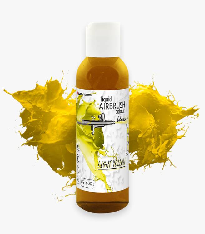 Obrázek k výrobku 16278 - Food Colours airbrush farba tekutá Light Yellow (135 ml)