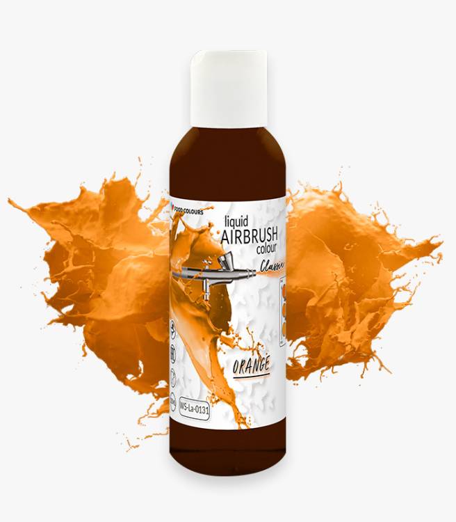 Obrázek k výrobku 16248 - Food Colours airbrush farba tekutá Orange (135 ml)