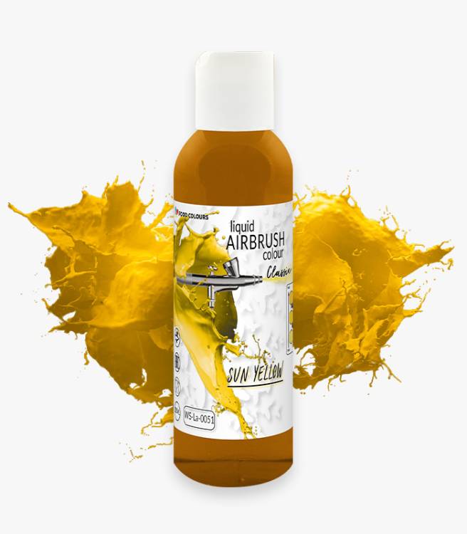 Obrázek k výrobku 16279 - Food Colours airbrush farba tekutá Sun Yellow (135 ml)