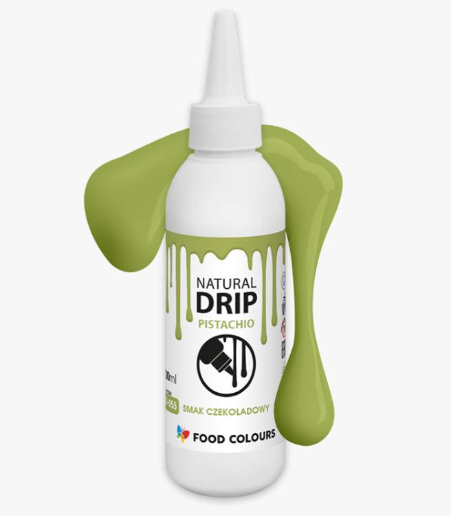 Obrázek k výrobku 26844 - Food Colours čokoládová poleva Natural Drip Pistachio (100 g)