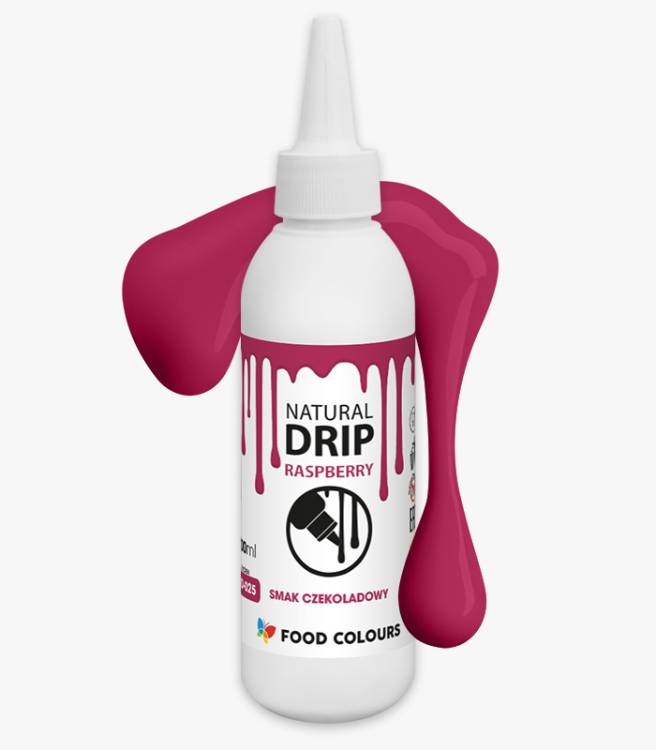 Obrázek k výrobku 26843 - Food Colours čokoládová poleva Natural Drip Raspberry (100 g)