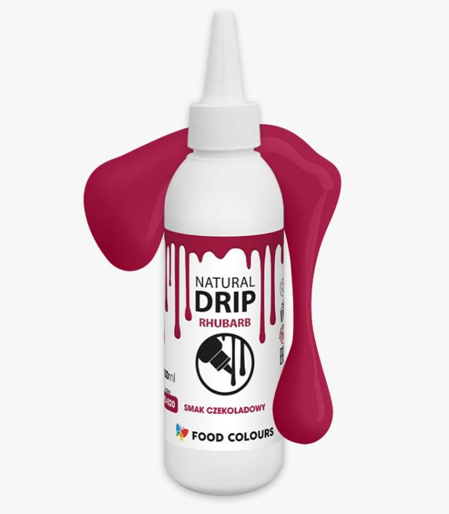 Obrázek k výrobku 26842 - Food Colours čokoládová poleva Natural Drip Rhubarb (100 g)