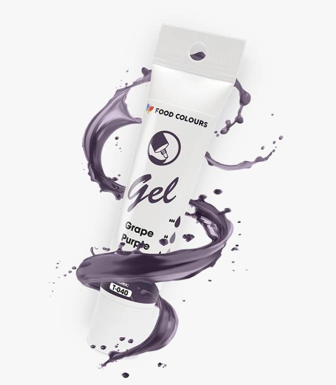 Obrázek k výrobku 26840 - Food Colours gélová farba tuba Grape Purple 30 g