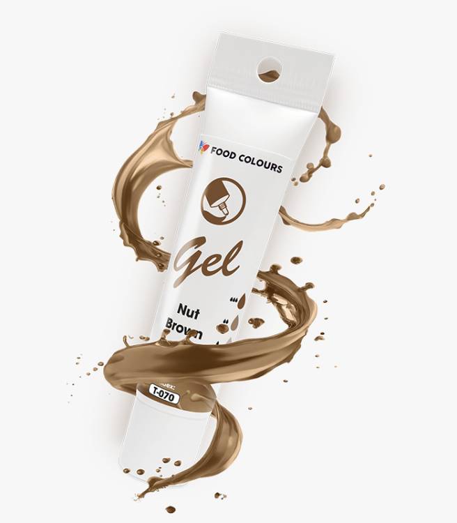 Obrázek k výrobku 26600 - Food Colours gélová farba tuba Nut Brown 30 g