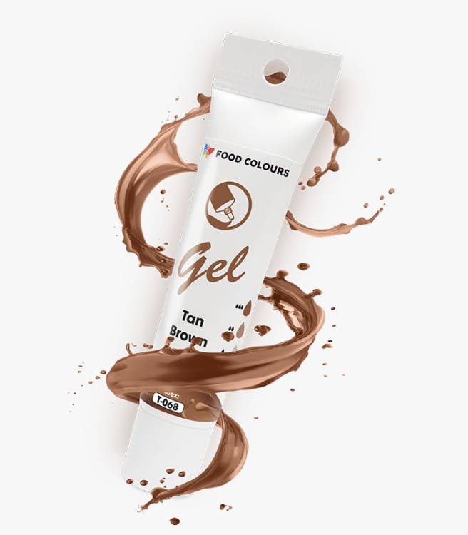 Obrázek k výrobku 26596 - Food Colours gélová farba tuba Tan Brown 30 g