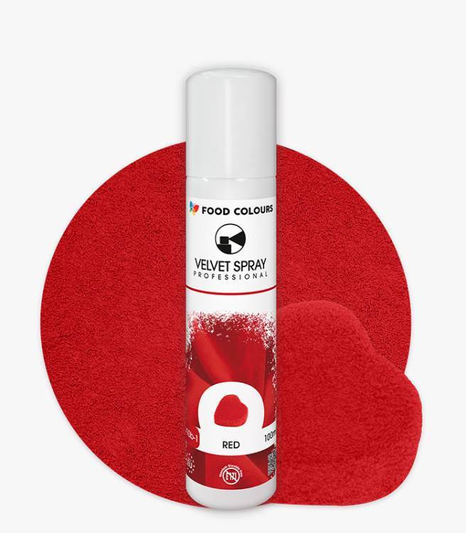 Obrázek k výrobku 26590 - Food Colours zamatový sprej Red (100 ml)