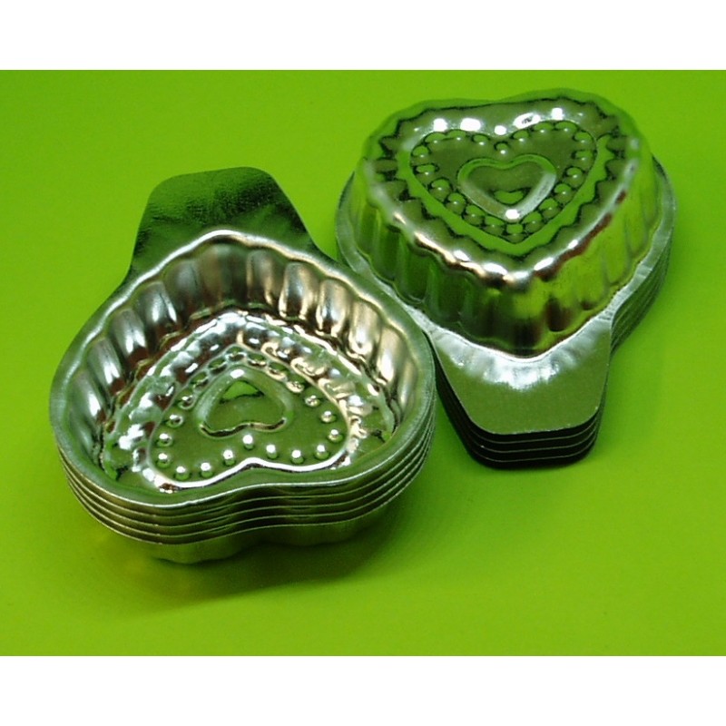 Obrázek k výrobku 25888 - Formičky Srdiečko - 10ks (38x35mm)