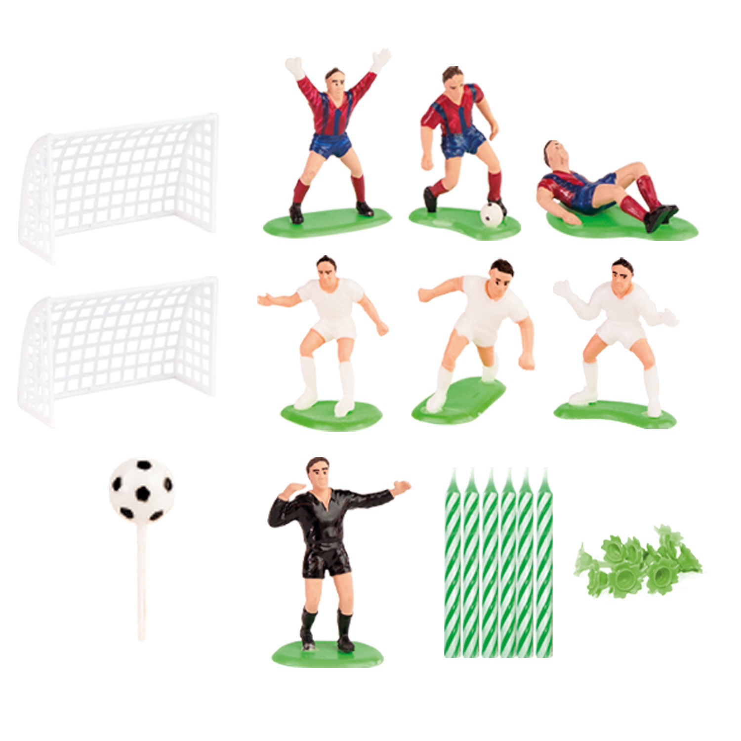Obrázek k výrobku 25791 - Futbalová sada s 10 sviečkami (1ks)