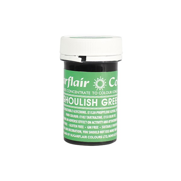 Obrázek k výrobku 15250 - Gelová barva Sugarflair (25 g) Ghoulish Green