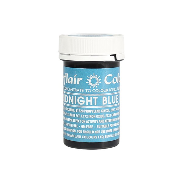 Obrázek k výrobku 15248 - Gelová barva Sugarflair (25 g) Midnight Blue