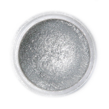Obrázek k výrobku Jedlá prachová perleťová barva Fractal - Sparkling Dark Silver (3,5 g)1