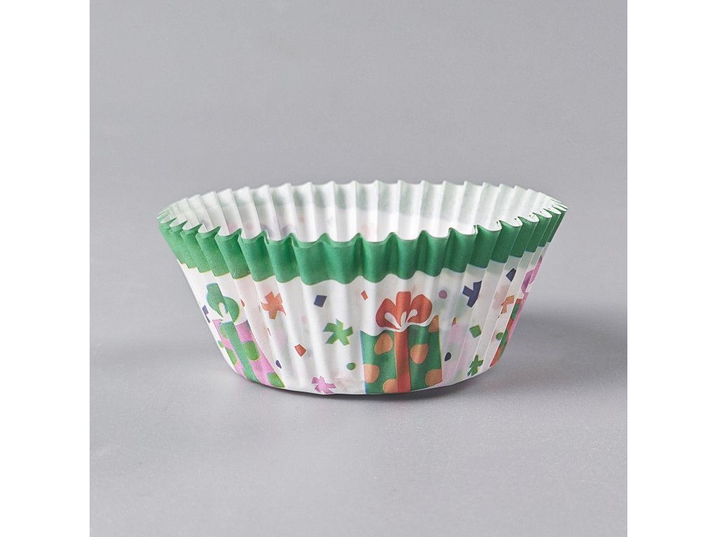 Obrázek k výrobku 27307 - Košíky na muffiny  s vianočným motívom 1 (100 ks)