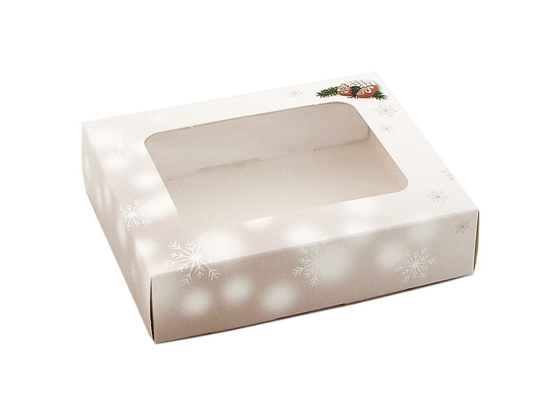 Obrázek k výrobku 24398 - Krabička s okienkom na perničky 12x10x2,7cm (1ks)