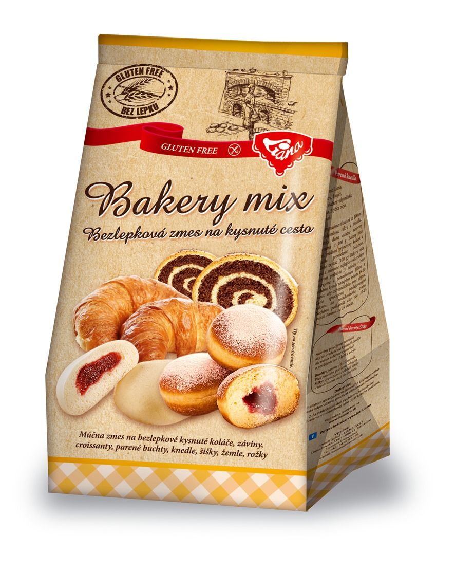 Obrázek k výrobku 18954 - Liana Bakery mix - bezlepková zmes s vlákninou na kysnuté cestá (1 kg)