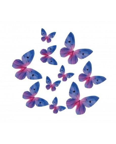 Obrázek k výrobku 21425 - Liana Oblátkový motýl modrý -rôzne rozmery (3 ks)