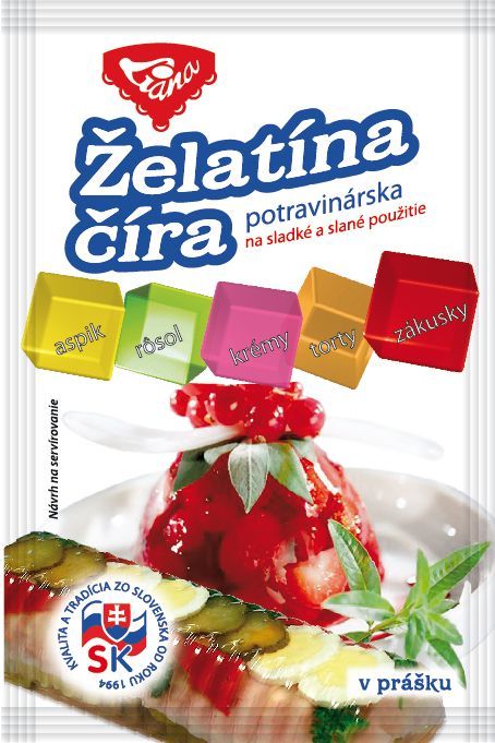 Obrázek k výrobku 20030 - Liana Želatína potravinárska Číra 20 g