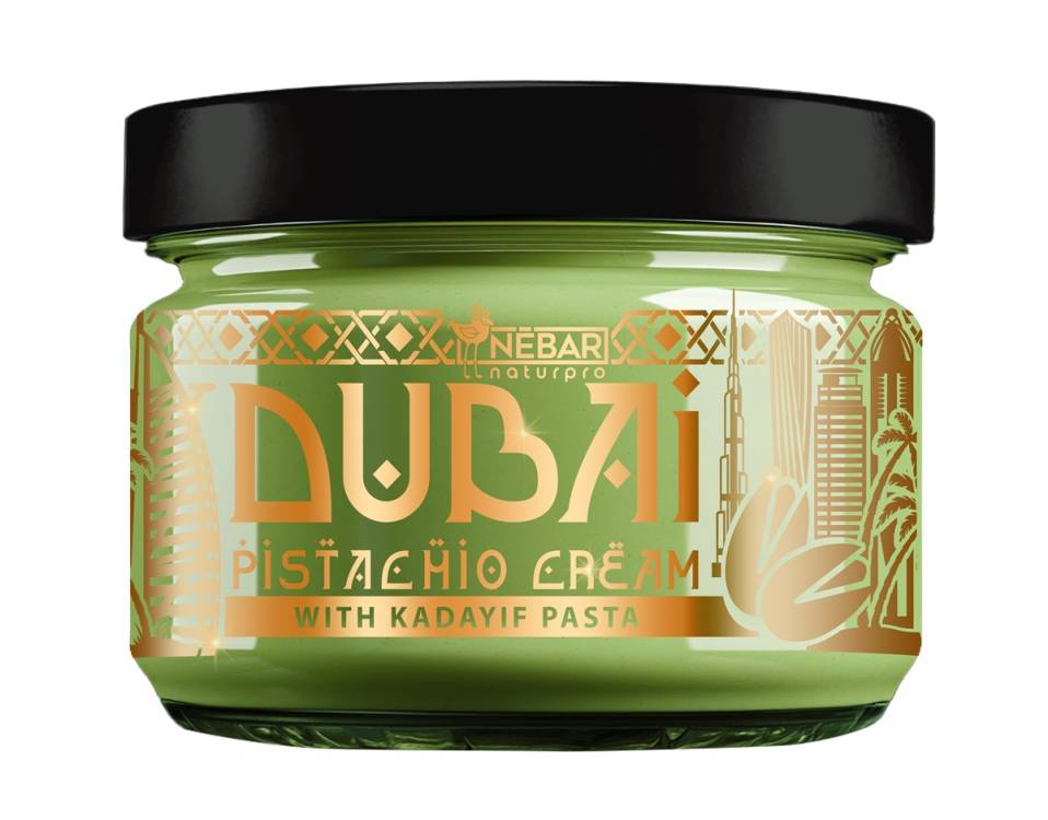 Obrázek k výrobku 26344 - Nébar Dubai pistáciový krém s kadayifem (180 g)