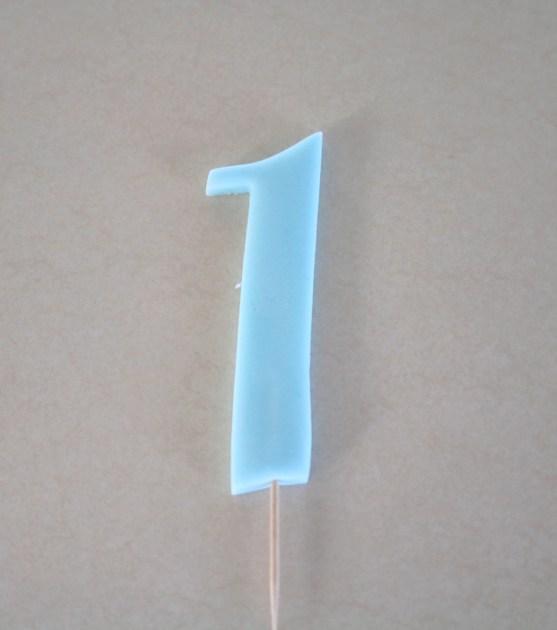 Obrázek k výrobku 27150 - Nejedlá dekorácia Číslo 1 modré