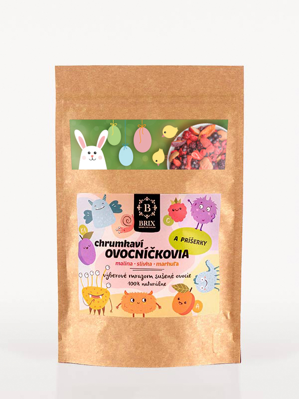 Obrázek k výrobku 26306 - Ovocníčkovia a príšerky 40g – slivka, malina, marhuľa