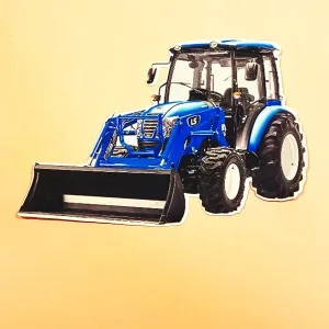 Obrázek k výrobku 22123 - Papierový zápich do torty Traktor  modrý