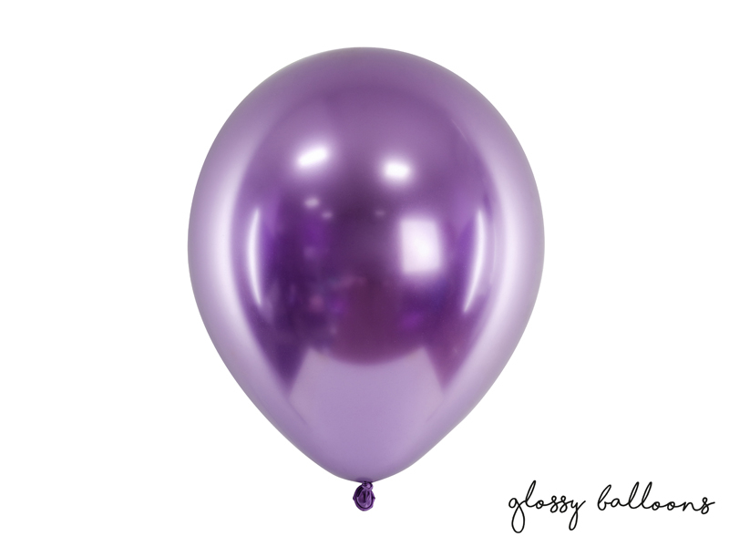 Obrázek k výrobku 20075 - PartyDeco balóniky Metalické  fialové 50 ks