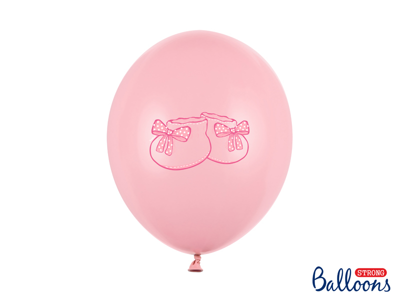 Obrázek k výrobku 20900 - PartyDeco balóniky pastelové ružové papučky (6 ks)