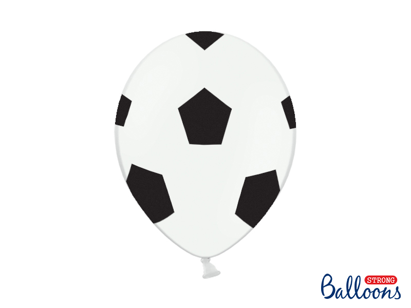 Obrázek k výrobku 15697 - PartyDeco balónky bílo-černé Fotbal (6 ks)