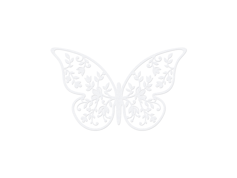 Obrázek k výrobku 20929 - PartyDeco dekorácia papierový Motýľ trblietavý (10 ks)