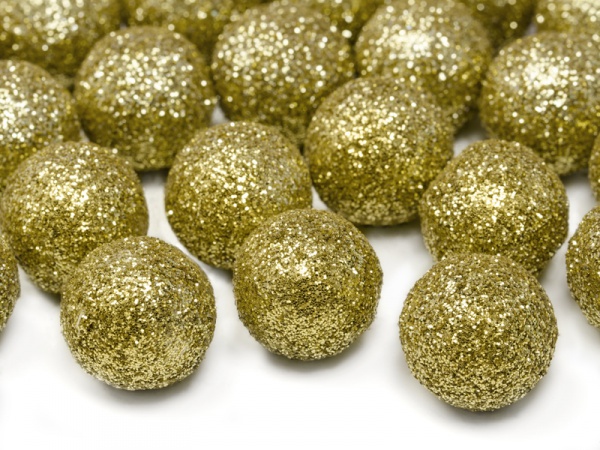 Obrázek k výrobku 21225 - Partydeco Dekorácia zlaté guličky (25 ks)
